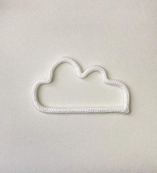 Cloud Knitted Wire Wall Art: Kids Room, Nursery Decor