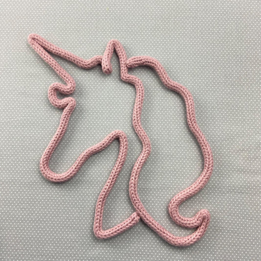 Unicorn Knitted Wire Wall Art: Kids Room, Nursery Decor