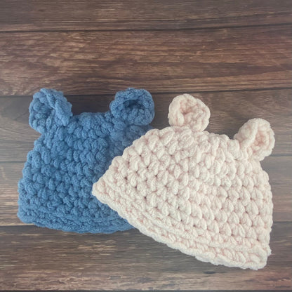 Baby Bear Hat - Handmade crochet hat