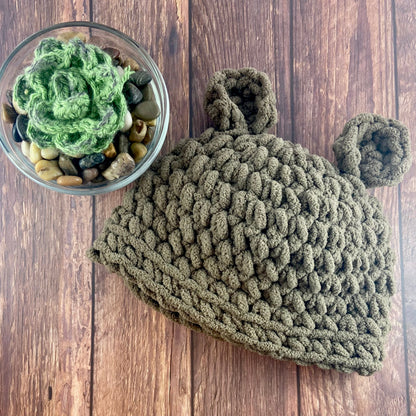 Baby Bear Hat - Handmade crochet hat