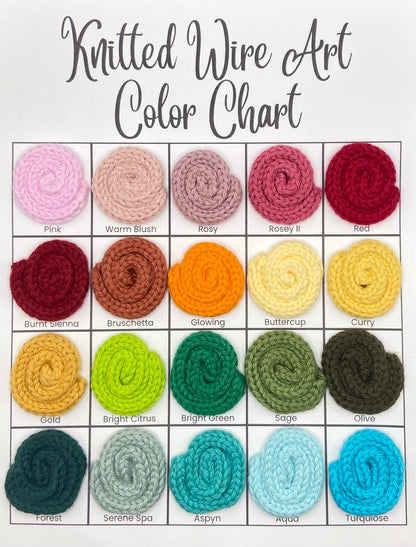 Knitted Wire Dog with Heart Tail Wall Art - Pet Lover Gift