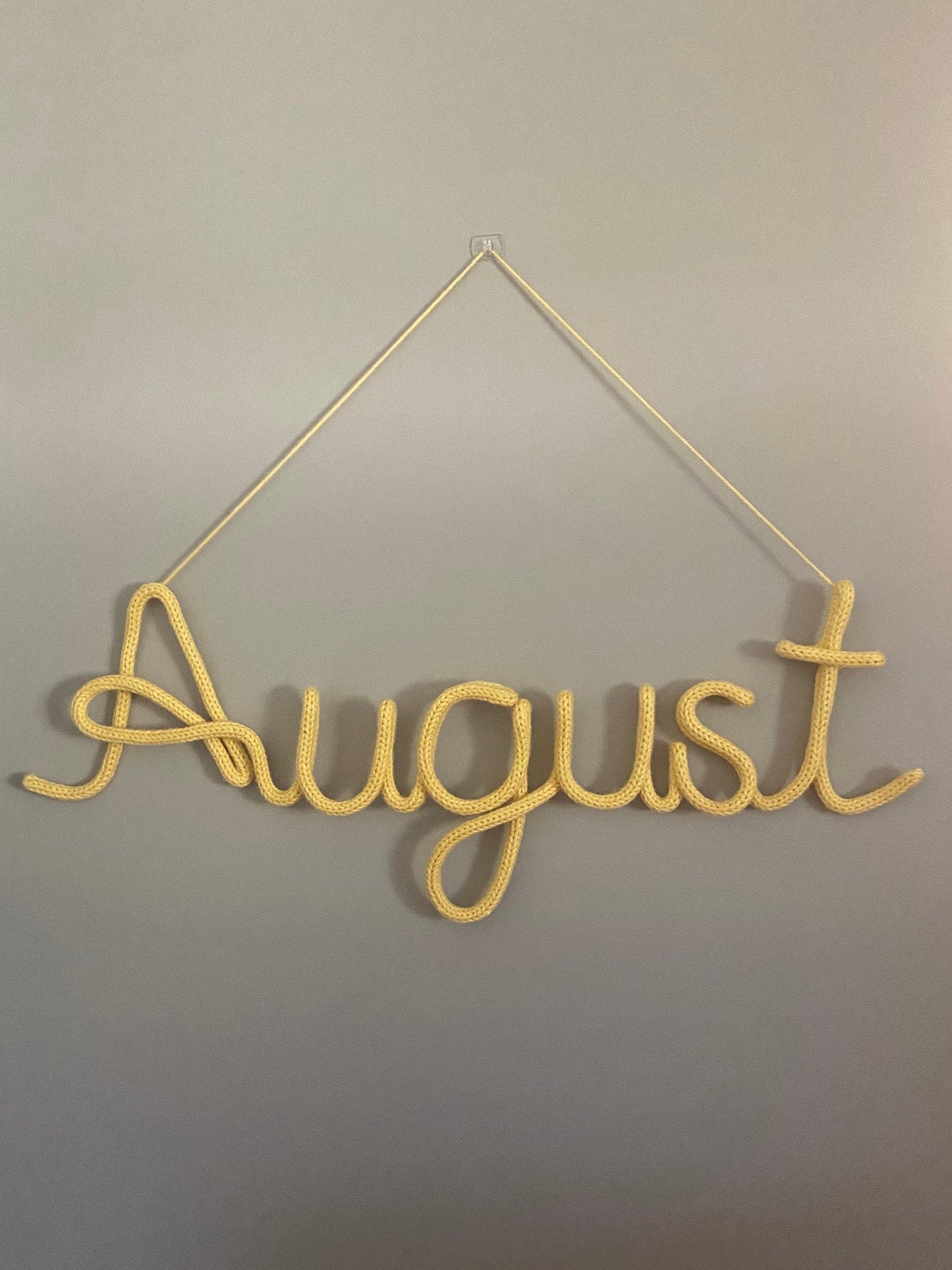 Knitted Name Sign - Kids Room Decor - Children's Decor - Nursery Decor - Wall Hanging