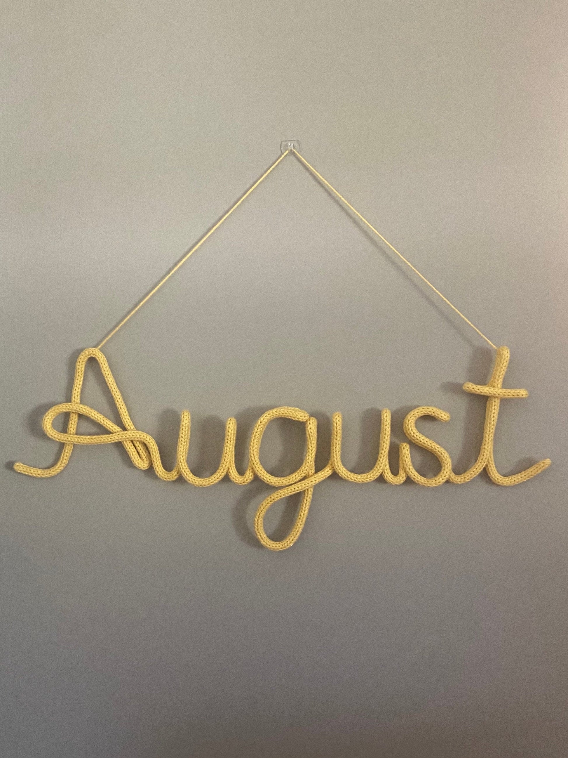 Knitted Name Sign - Kids Room Decor - Children's Decor - Nursery Decor - Wall Hanging