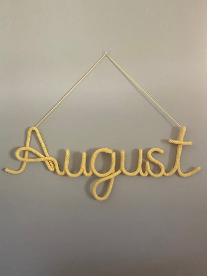 Knitted Name Sign - Kids Room Decor - Children's Decor - Nursery Decor - Wall Hanging