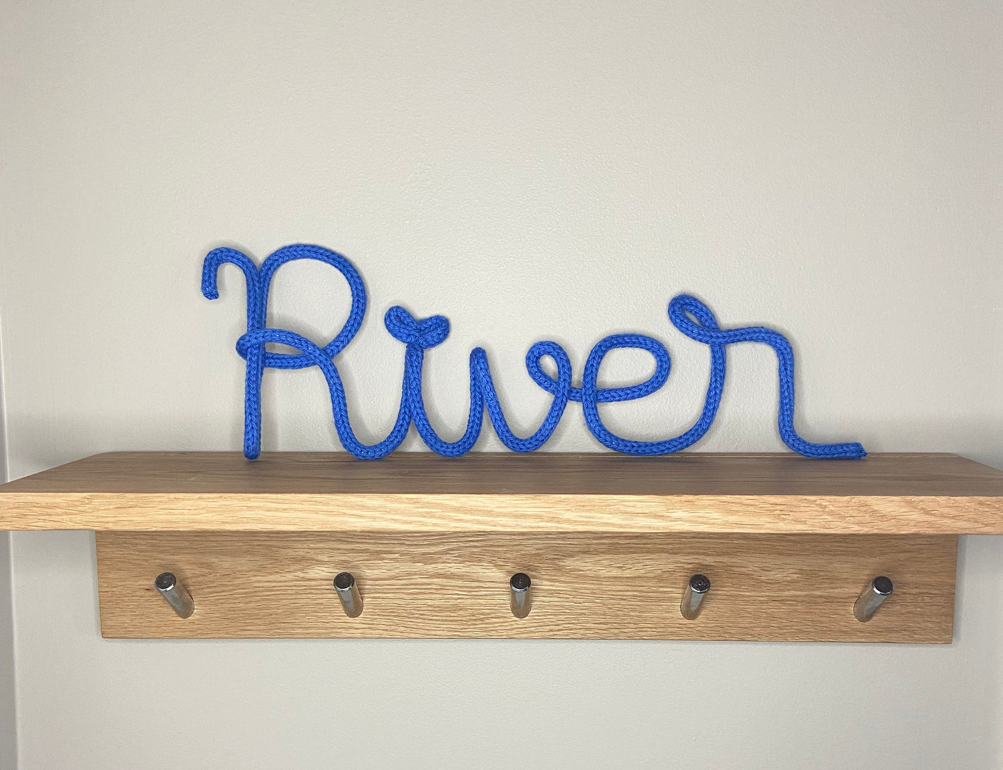 Knitted Name Sign - Kids Room Decor - Children's Decor - Nursery Decor - Wall Hanging