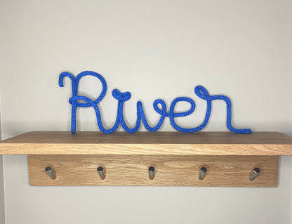 Knitted Name Sign - Kids Room Decor - Children's Decor - Nursery Decor - Wall Hanging