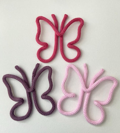 Butterfly Knitted Wire Wall Art: Kids Room, Nursery Decor