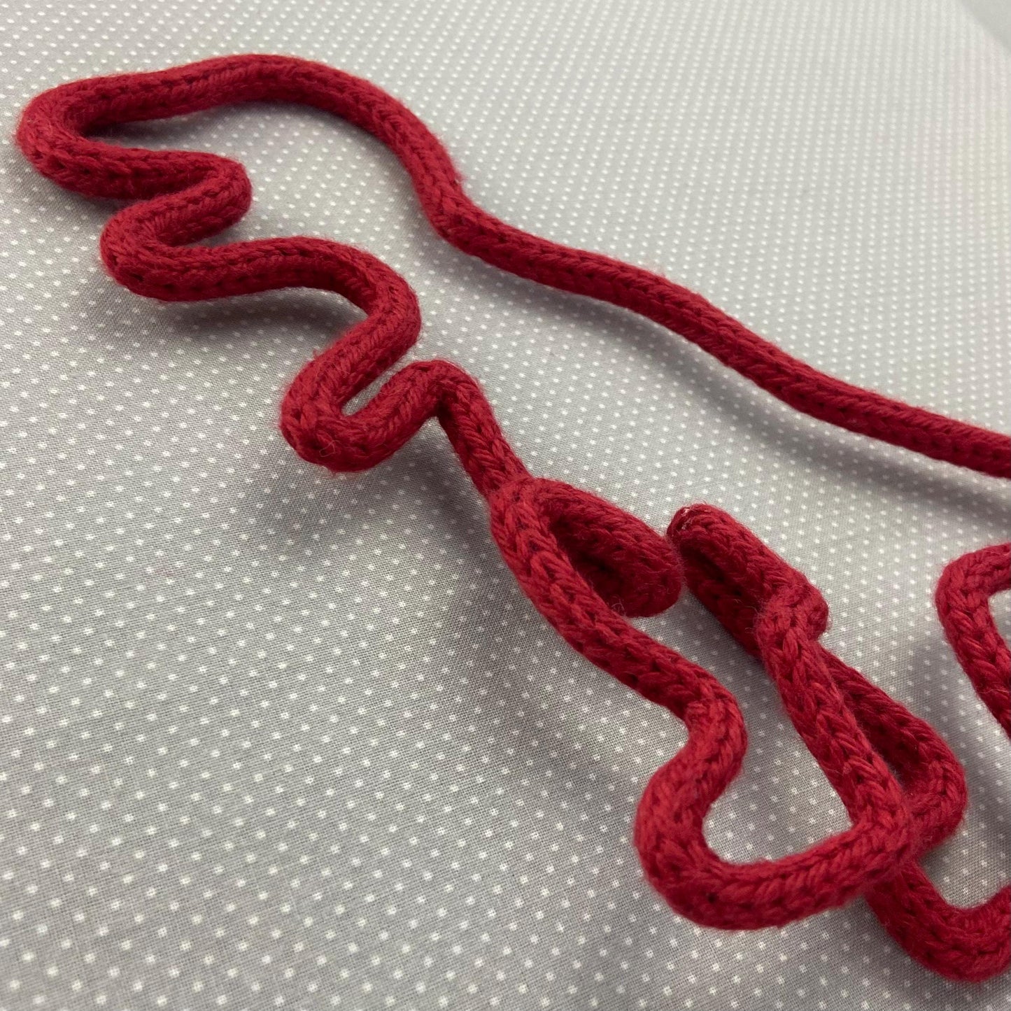 T-Rex Knitted Wire Wall Art: Kids Room, Nursery Decor