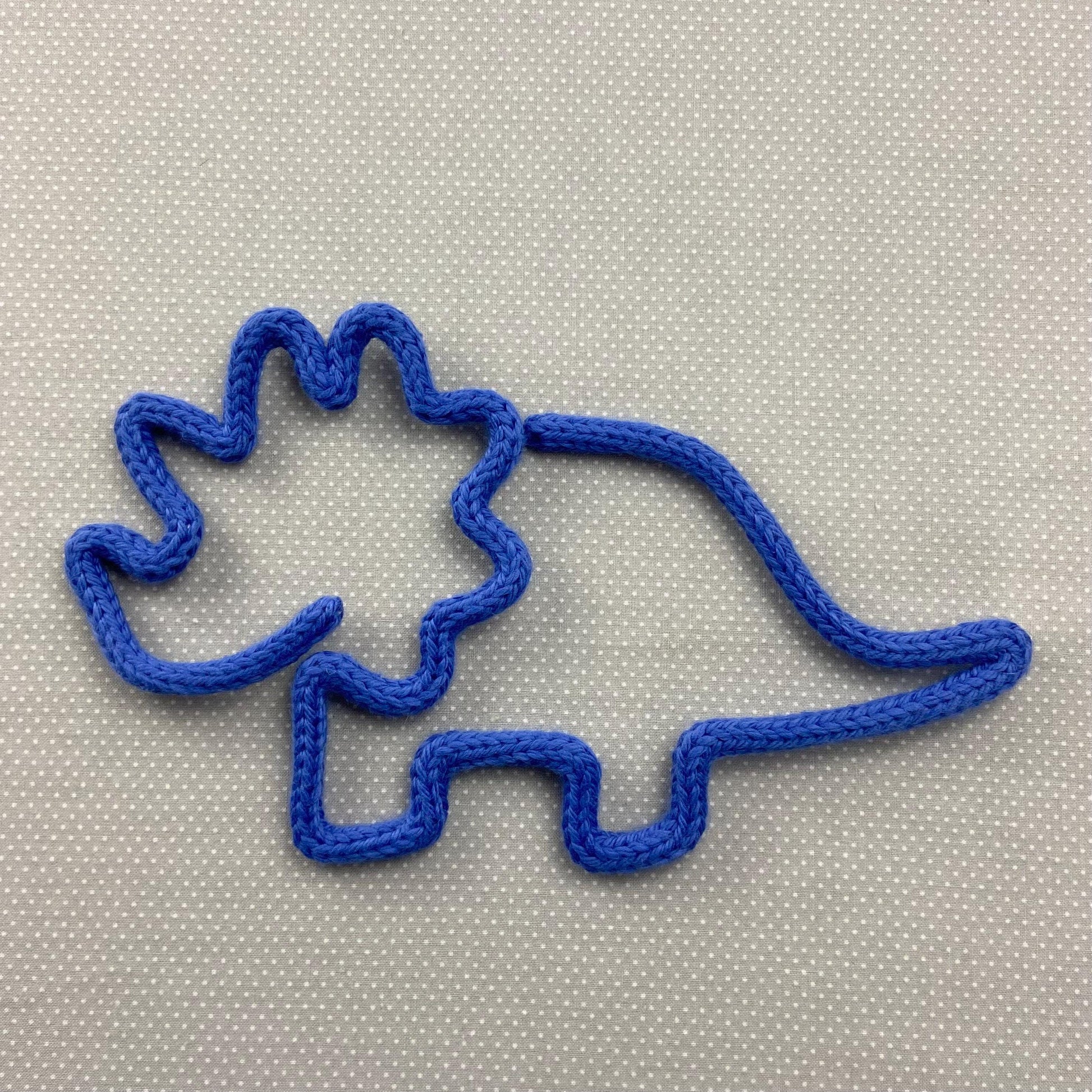 Triceratops Knitted Wire Wall Art: Kids Room, Nursery Decor