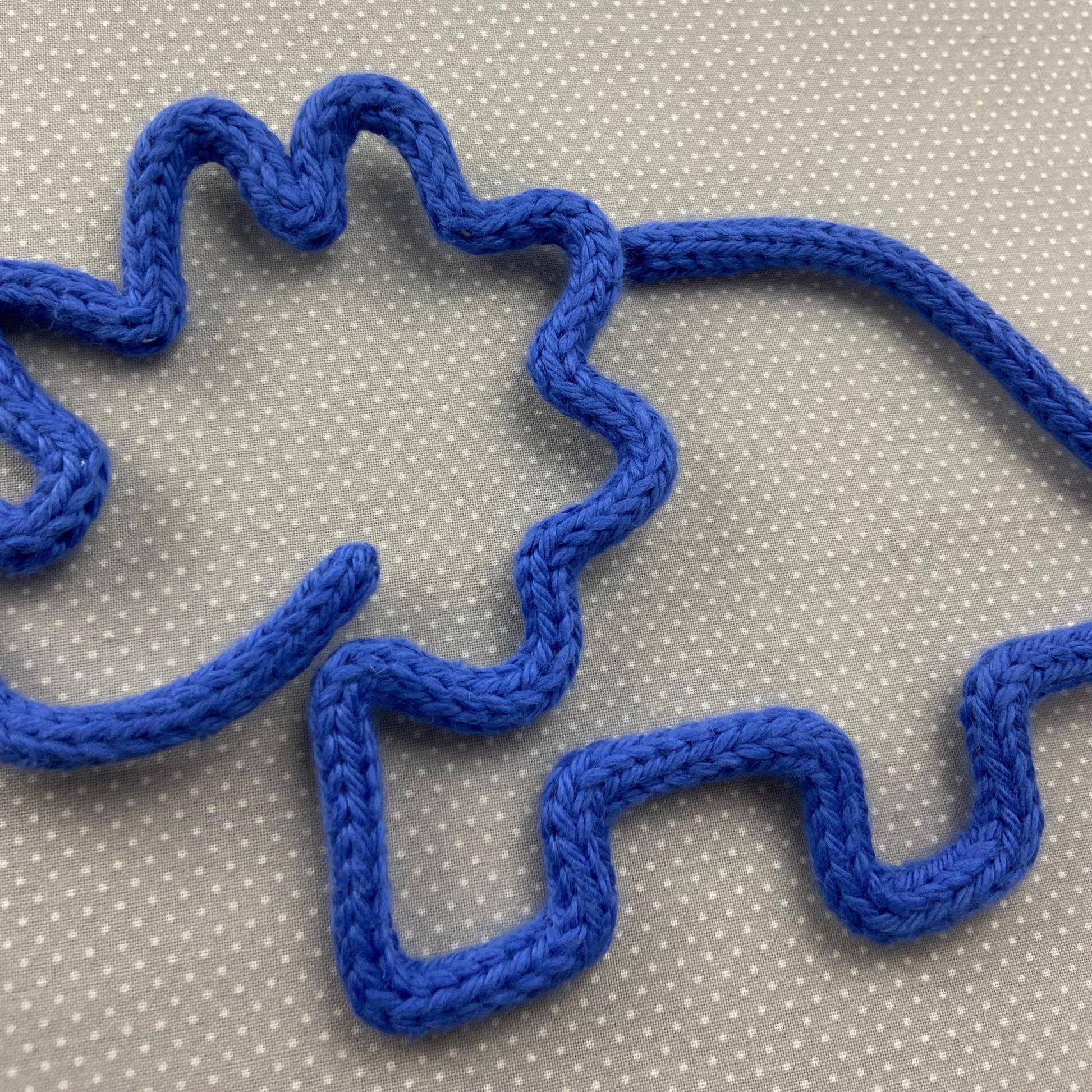 Triceratops Knitted Wire Wall Art: Kids Room, Nursery Decor