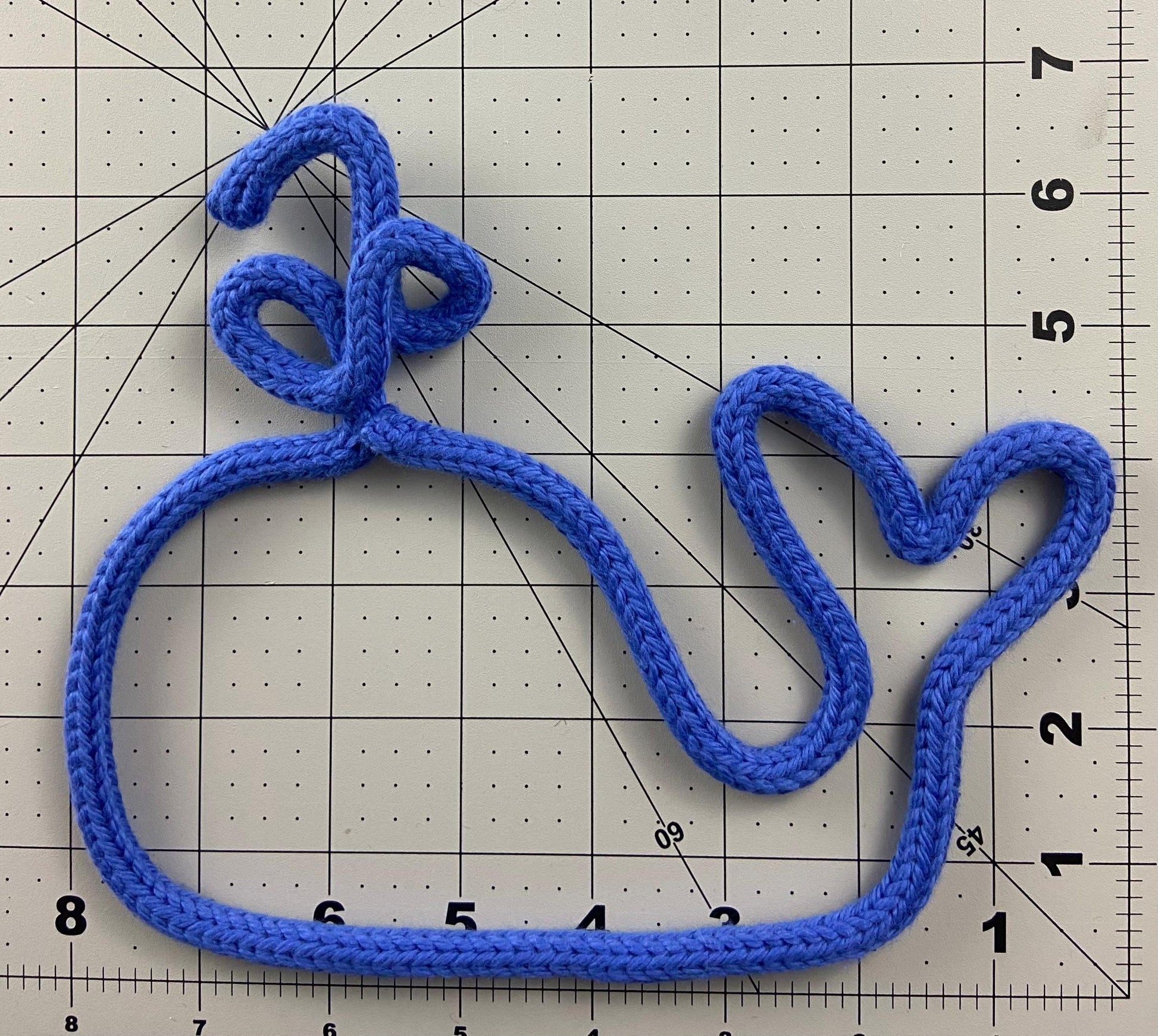 Whimsical Knitted Wire Whale Wall Hanging: Nursery Decor