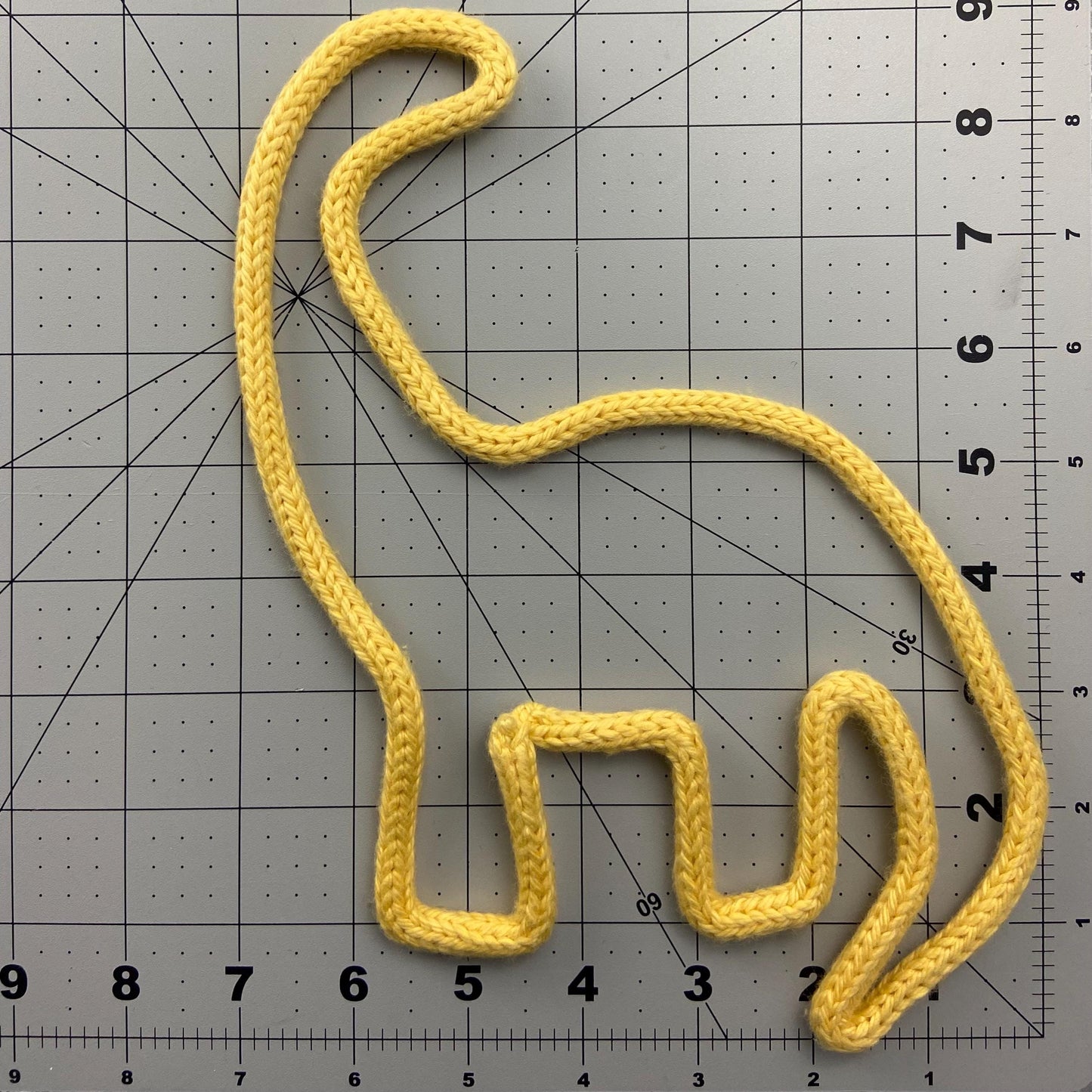 Brachiosaurus Knitted Wire Wall Art: Kids Room, Nursery Decor