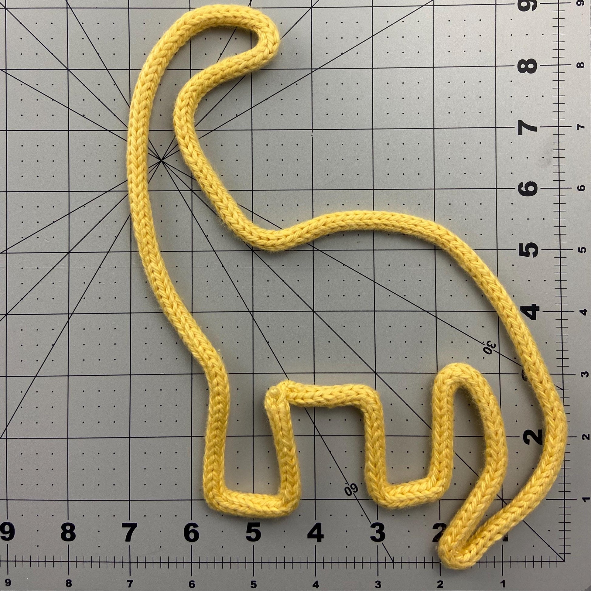 Brachiosaurus Knitted Wire Wall Art: Kids Room, Nursery Decor