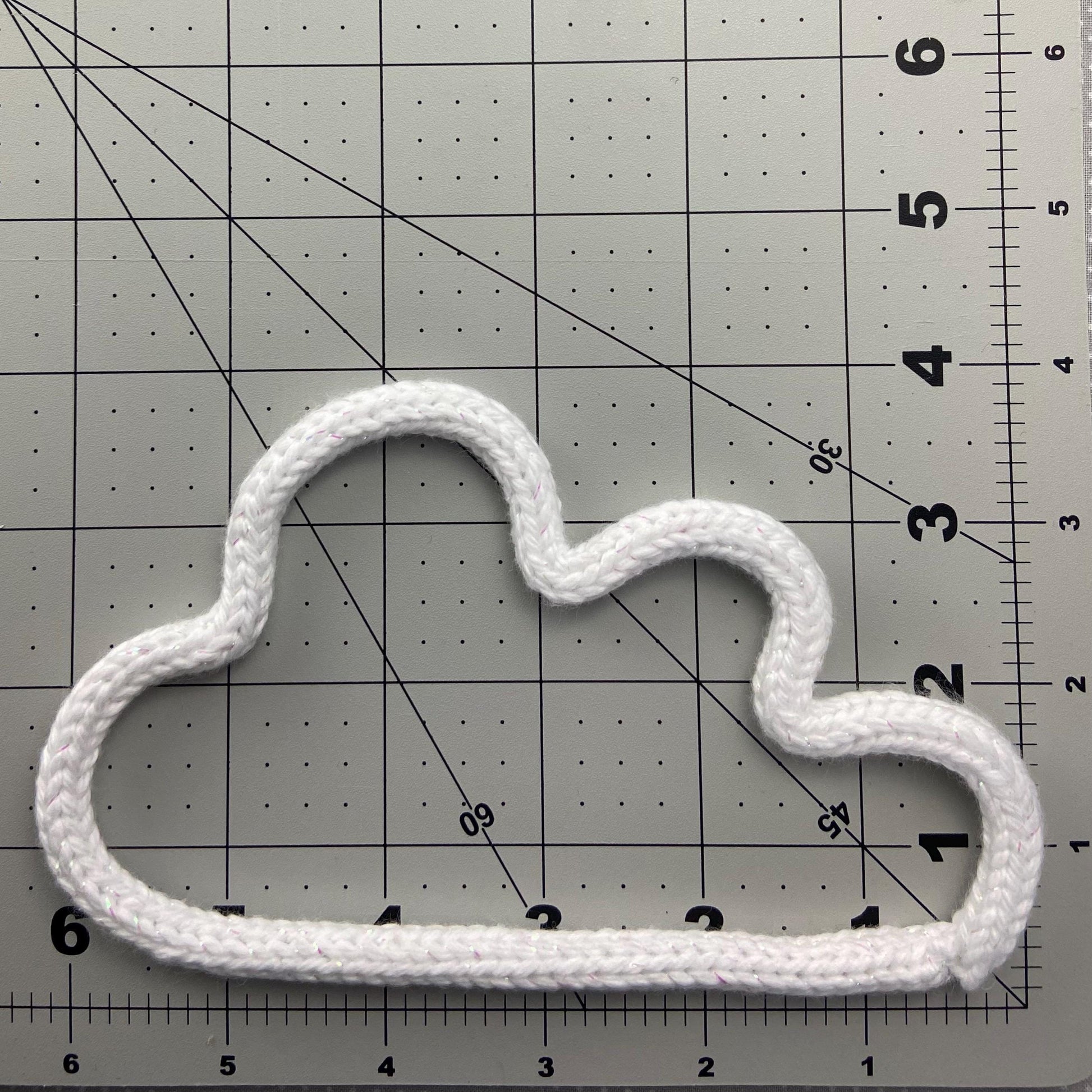 Cloud Knitted Wire Wall Art: Kids Room, Nursery Decor