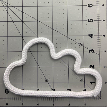 Cloud Knitted Wire Wall Art: Kids Room, Nursery Decor