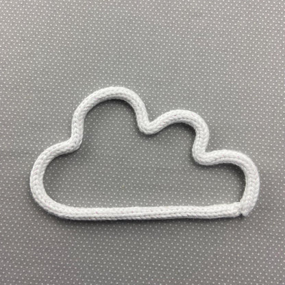 Cloud Knitted Wire Wall Art: Kids Room, Nursery Decor