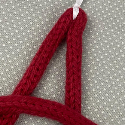 Knitted Initial Christmas Ornament: Stocking Charm, Christmas Decor