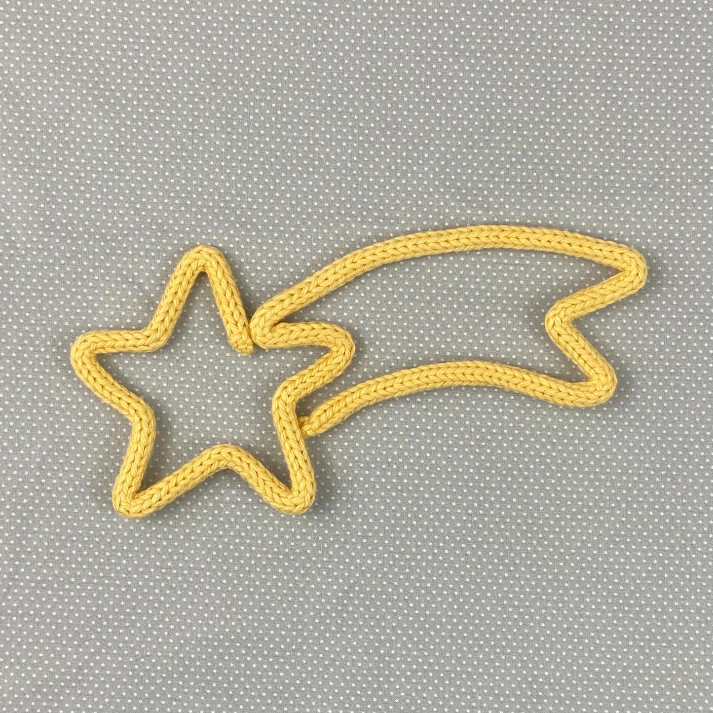 Shooting Star, Knitted Wire Wall Art, Nursery Decor, French Knitting Wire Art Wall Hanging, Baby Room, Baby Shower Decoration