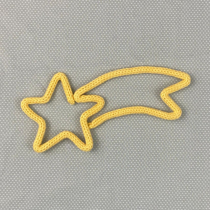 Shooting Star, Knitted Wire Wall Art, Nursery Decor, French Knitting Wire Art Wall Hanging, Baby Room, Baby Shower Decoration