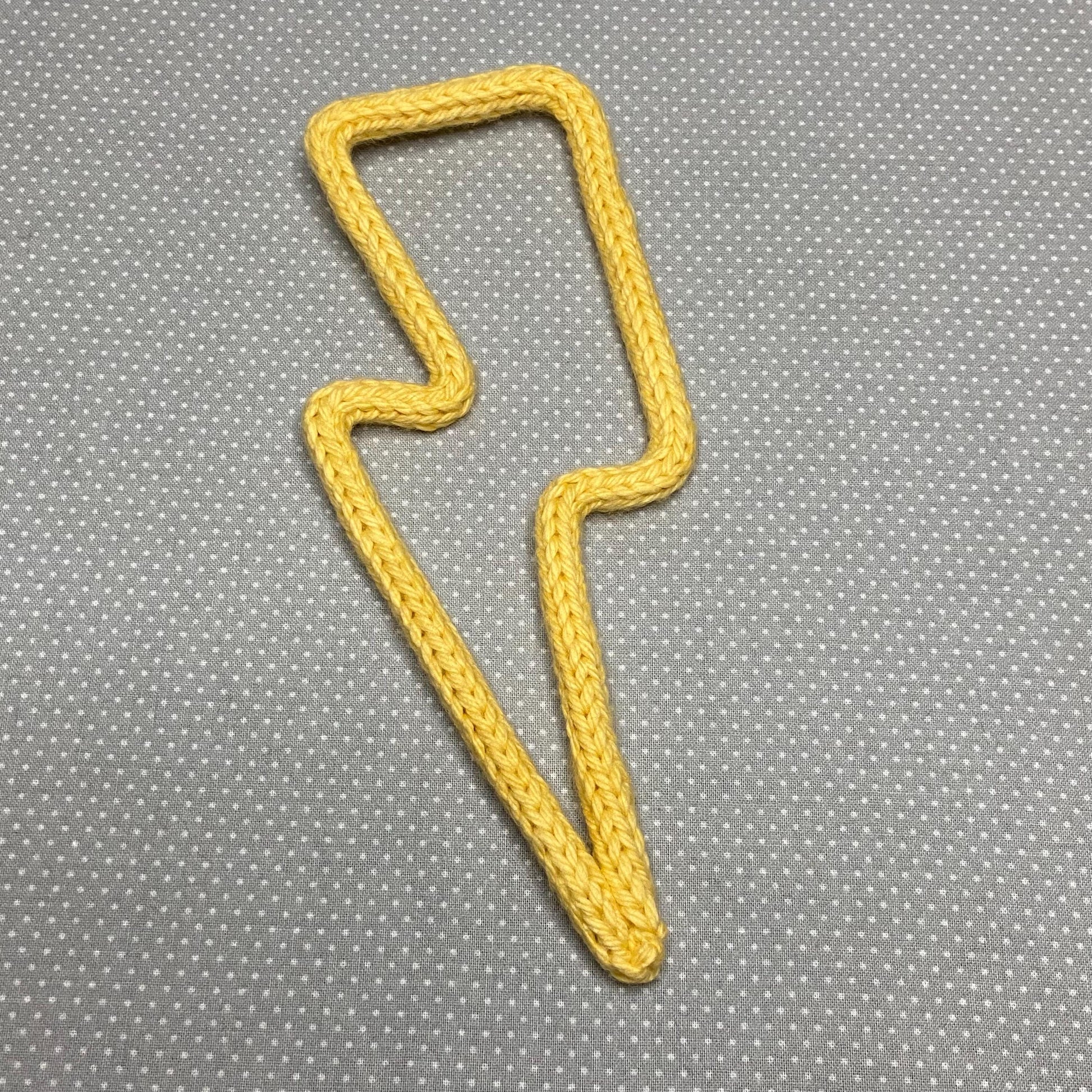 Lightning Bolt Knitted Wire Wall Art: Kids Room, Nursery Decor