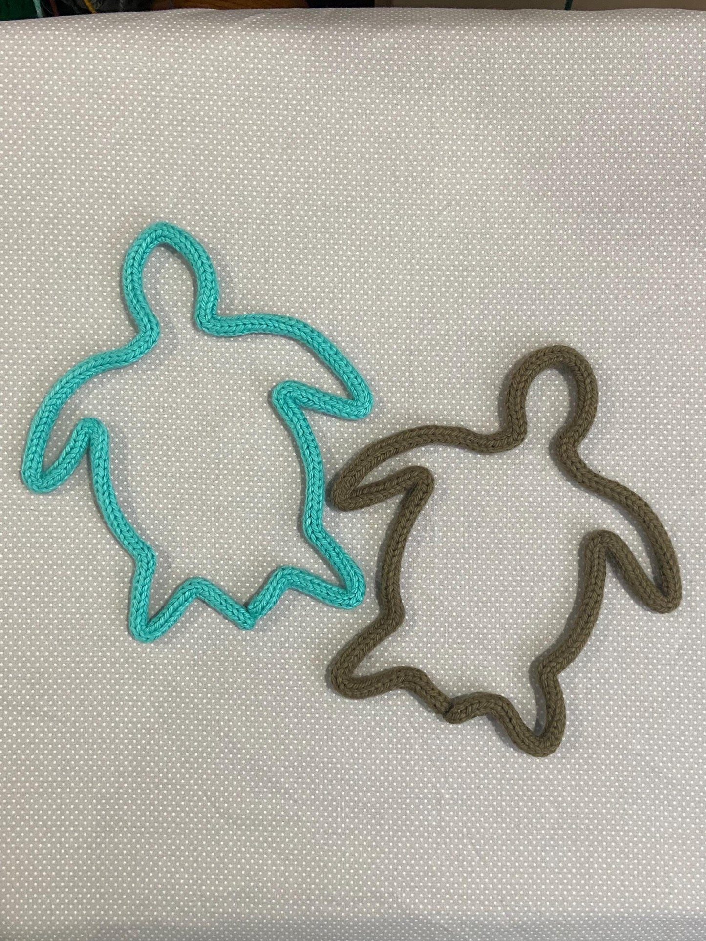Sea Turtle - Knitted Wire Wall Art: Kids Room, Nursery Decor