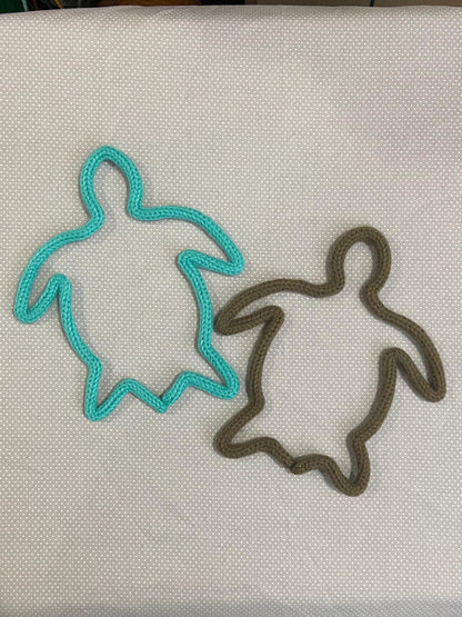 Sea Turtle - Knitted Wire Wall Art: Kids Room, Nursery Decor