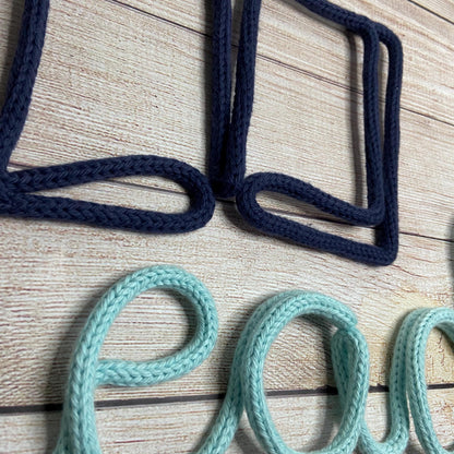 Knitted Wire Book Wall Hanging: Book Nook Art
