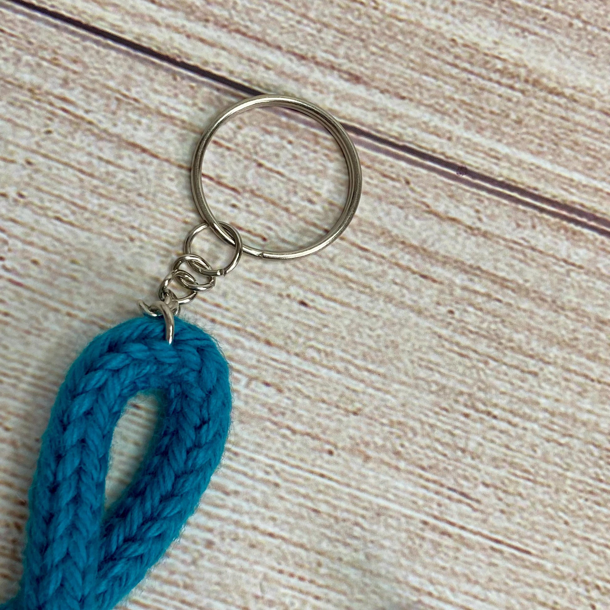 Knitted Wire: Initial Bag Charm, Backpack Decoration, Letter Keychain