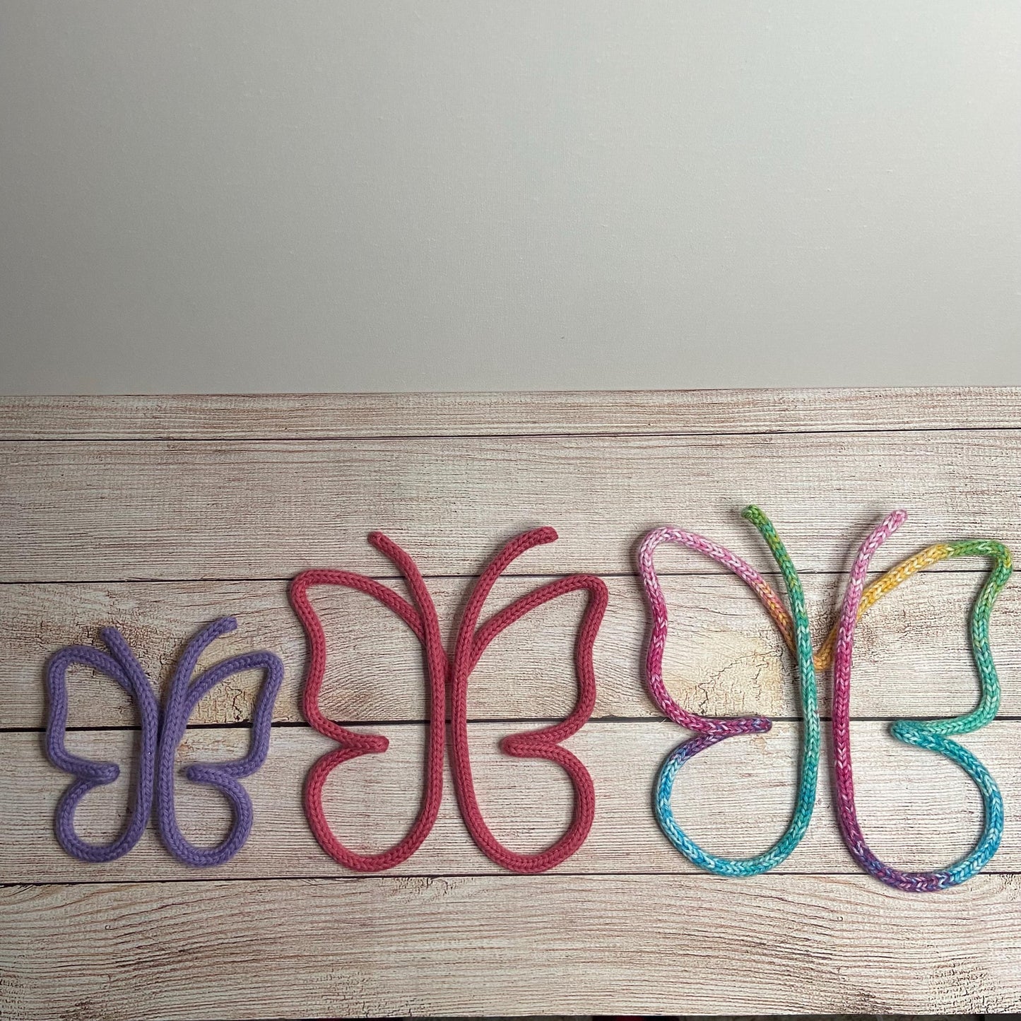 Butterfly Knitted Wire Wall Art: Kids Room, Nursery Decor