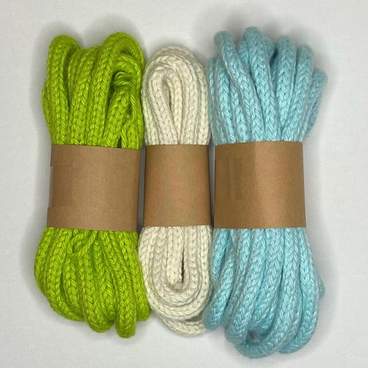 Cotton Knit I-Cord: Yarn for Knit Wire Art, Name Signs, Macramé, etc - 40+ Colors