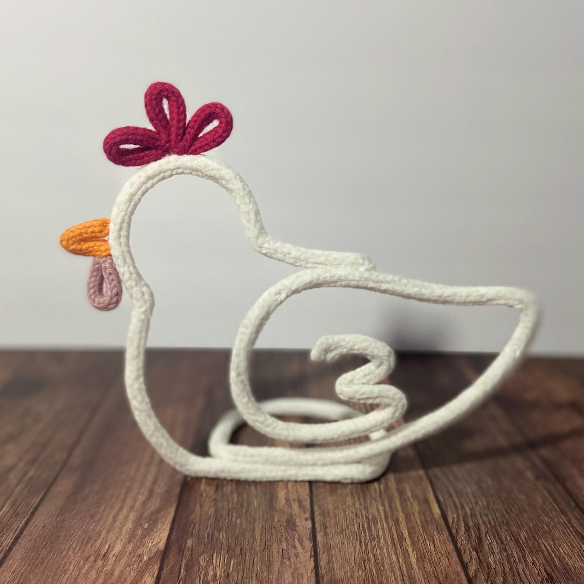 Chicken Wire Art Sign Home Decor, French Knitted Nursery Decor, Wall Hanging