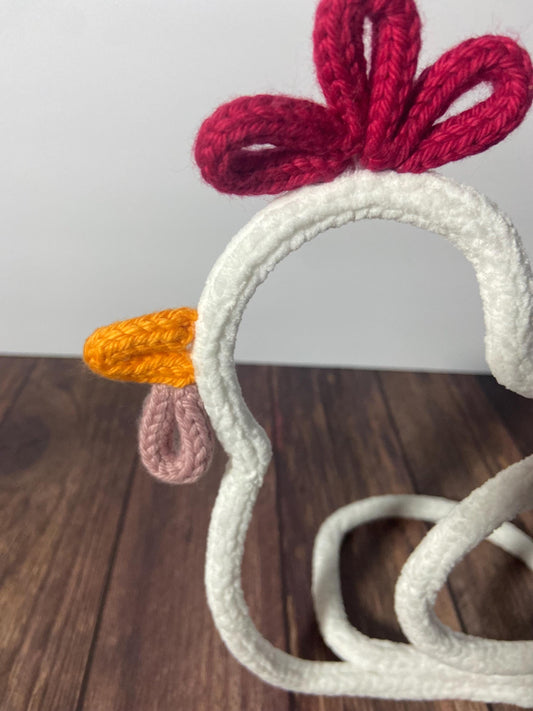 Chicken Wire Art Sign Home Decor, French Knitted Nursery Decor, Wall Hanging