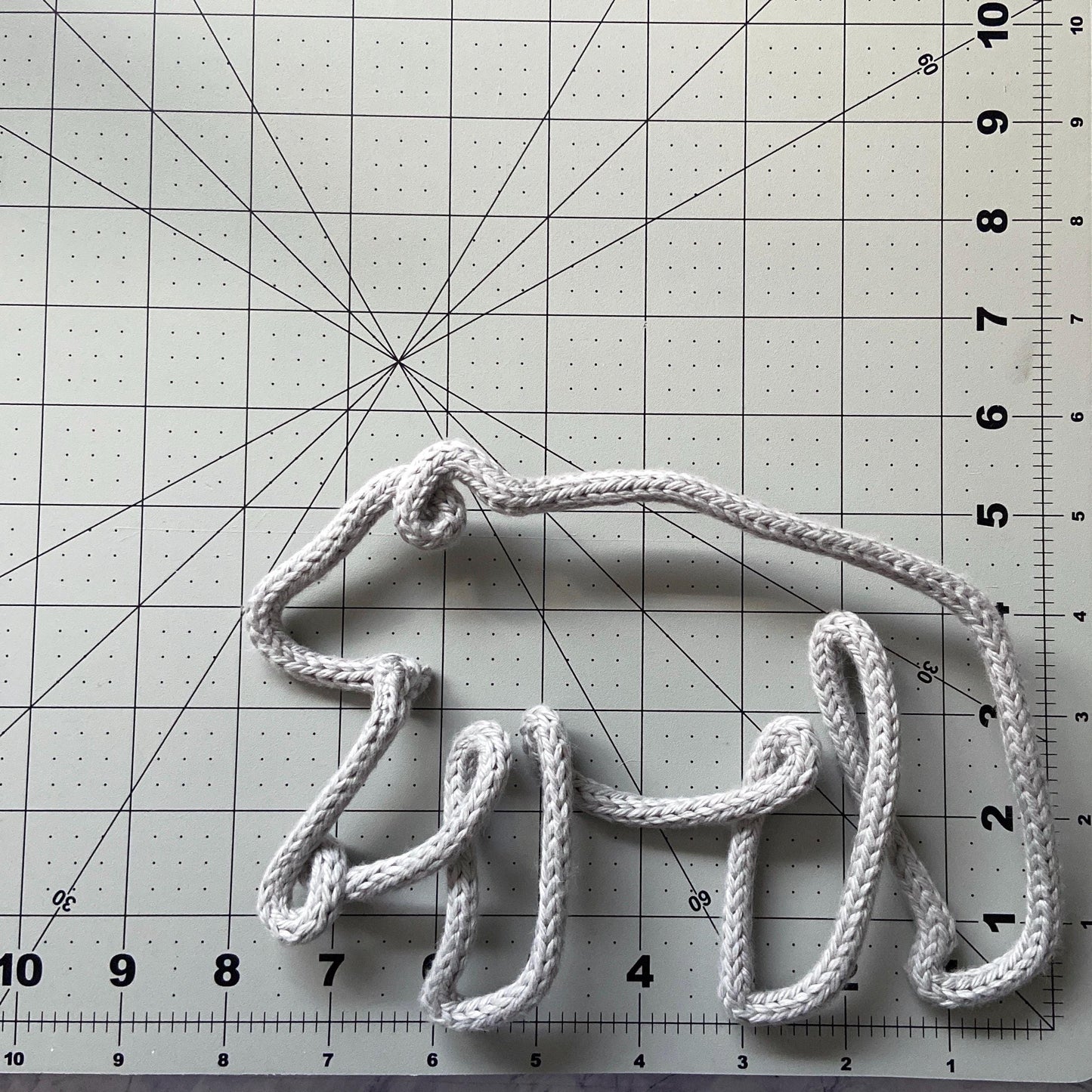 Knitted Wire Bears Wall Art