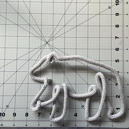 Knitted Wire Bears Wall Art