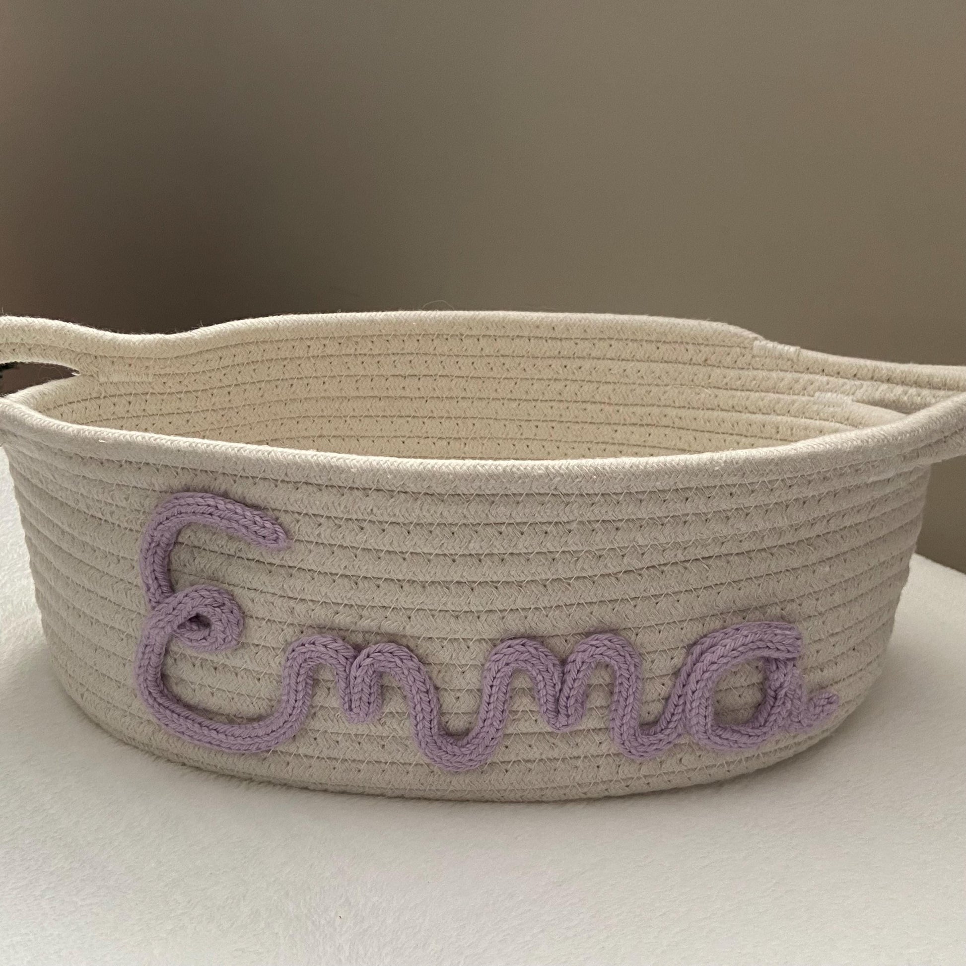 Personalized Name Storage Basket