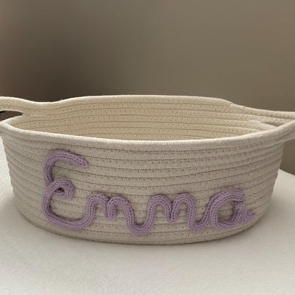 Personalized Name Storage Basket
