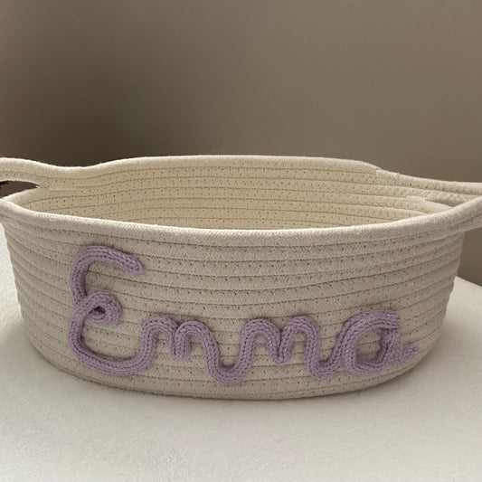 Personalized Name Storage Basket