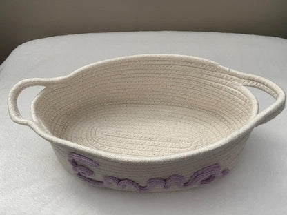 Personalized Name Storage Basket