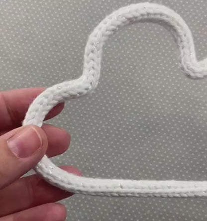 Cloud Knitted Wire Wall Art: Kids Room, Nursery Decor