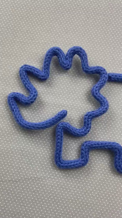 Triceratops Knitted Wire Wall Art: Kids Room, Nursery Decor